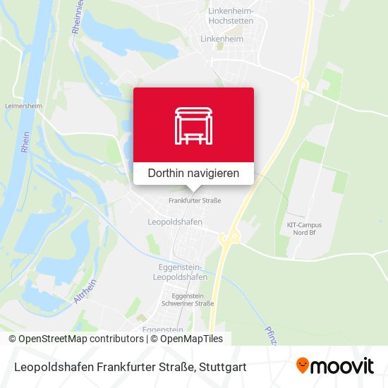 Leopoldshafen Frankfurter Straße Karte