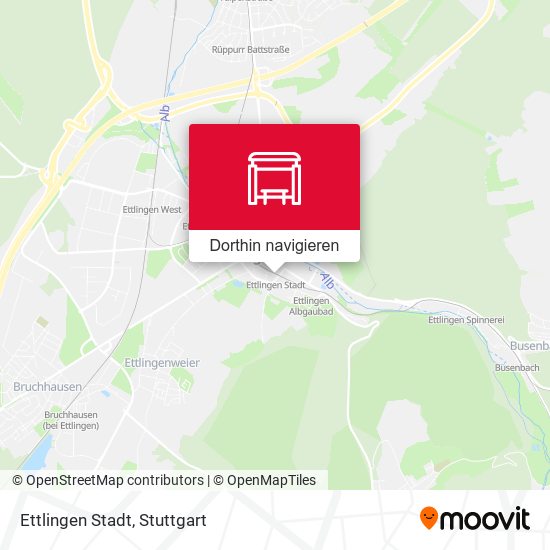 Ettlingen Stadt Karte