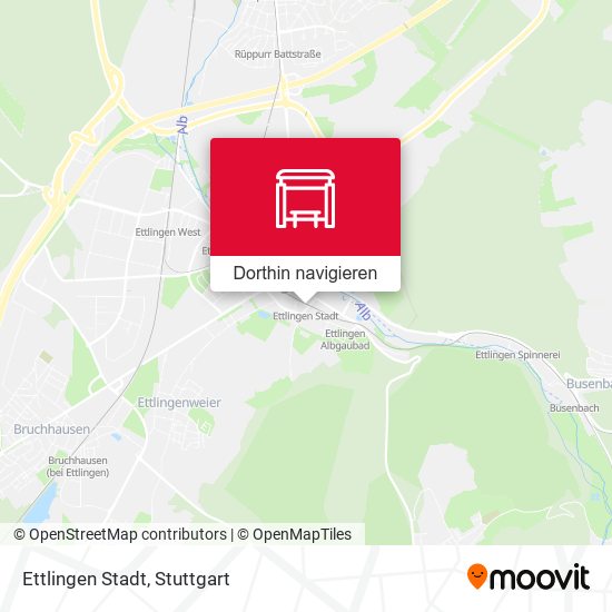 Ettlingen Stadt Karte