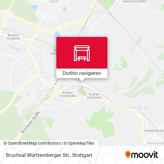 Bruchsal Württemberger Str. Karte
