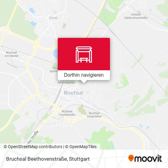 Bruchsal Beethovenstraße Karte