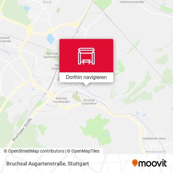 Bruchsal Augartenstraße Karte
