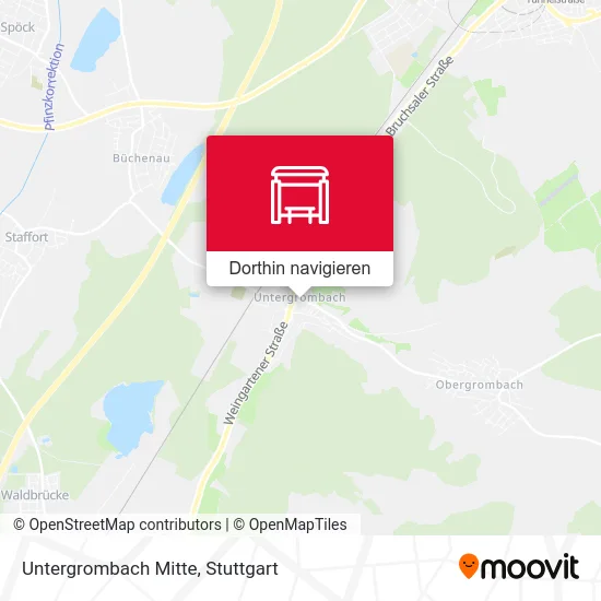 Untergrombach Mitte Karte