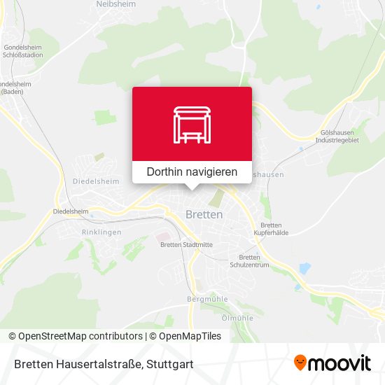 Bretten Hausertalstraße Karte