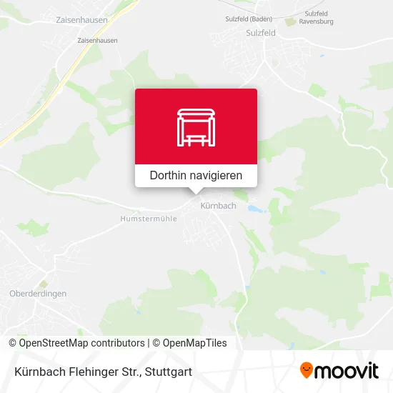 Kürnbach Flehinger Str. Karte