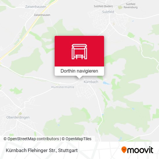 Kürnbach Flehinger Str. Karte