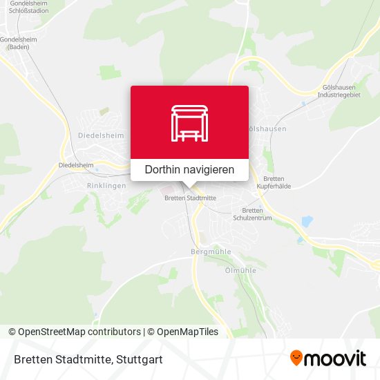 Bretten Stadtmitte Karte