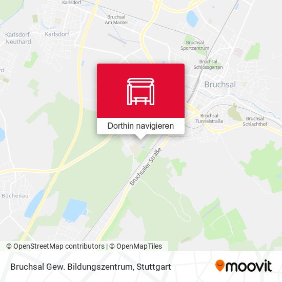 Bruchsal Gew. Bildungszentrum Karte