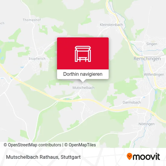 Mutschelbach Rathaus Karte