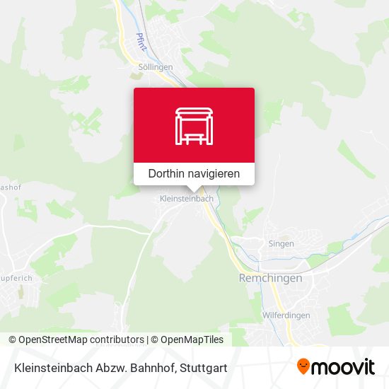 Kleinsteinbach Abzw. Bahnhof Karte