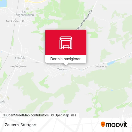 Zeutern Karte