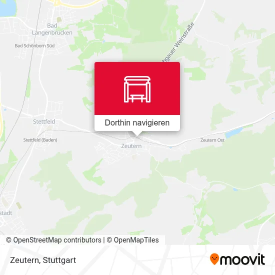 Zeutern Karte