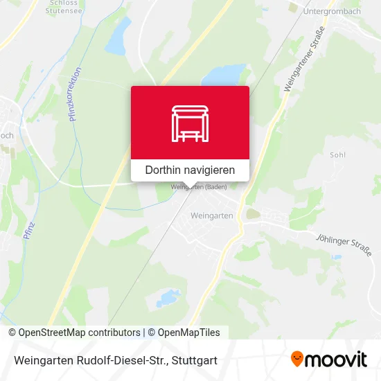 Weingarten Rudolf-Diesel-Str. Karte