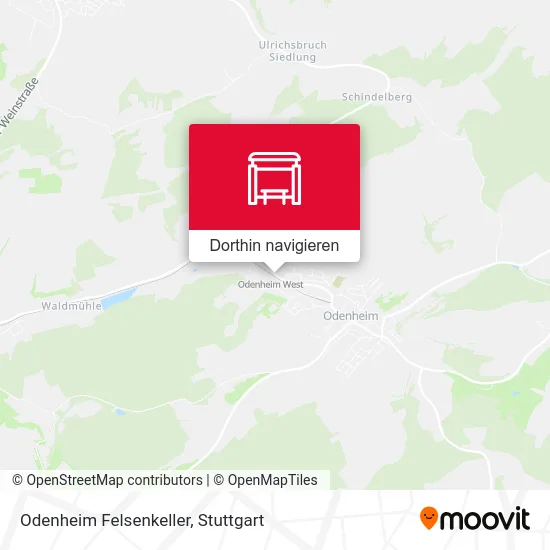 Odenheim Felsenkeller Karte