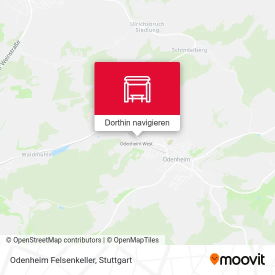 Odenheim Felsenkeller Karte