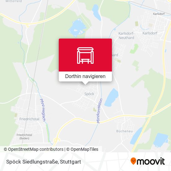 Spöck Siedlungstraße Karte