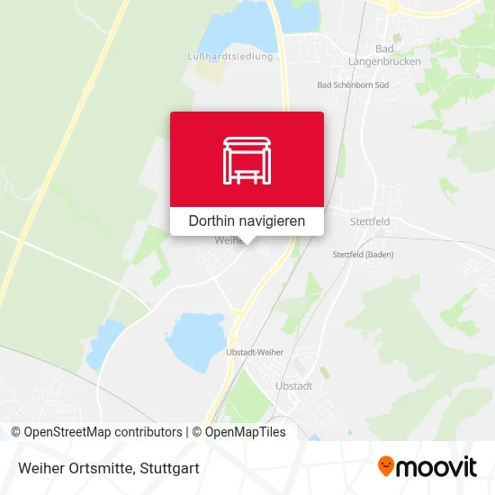 Weiher Ortsmitte Karte