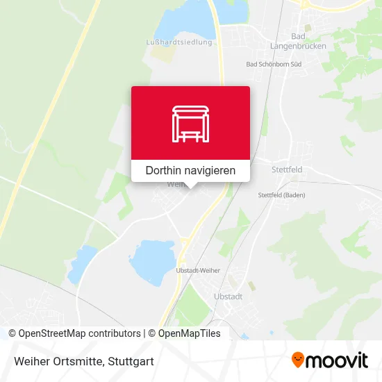 Weiher Ortsmitte Karte