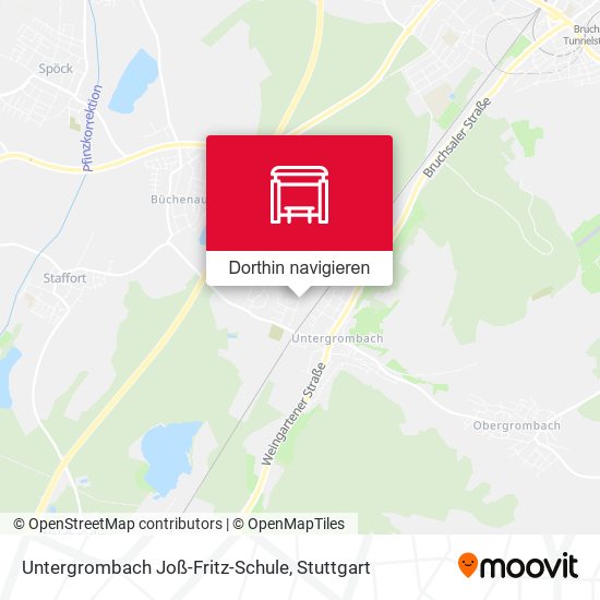 Untergrombach Joß-Fritz-Schule Karte