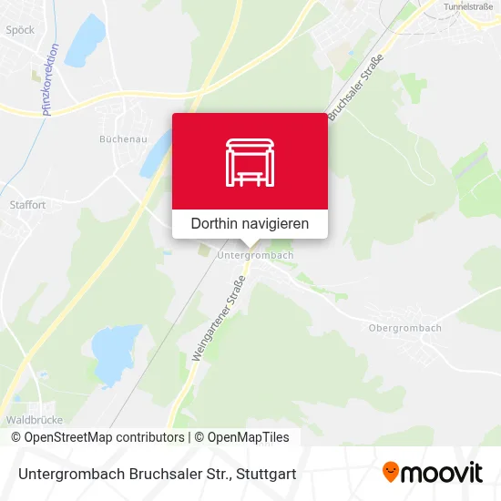 Untergrombach Bruchsaler Str. Karte