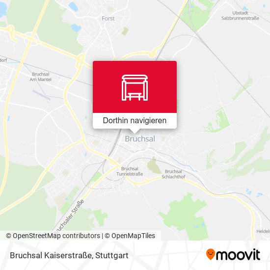 Bruchsal Kaiserstraße Karte