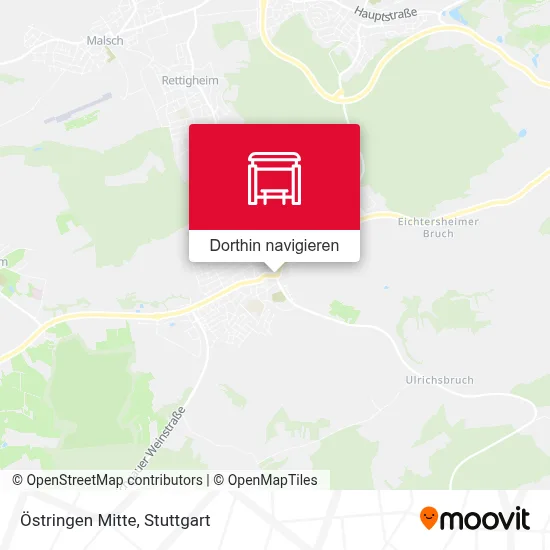 Östringen Mitte Karte
