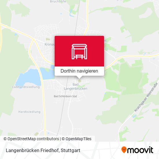 Langenbrücken Friedhof Karte
