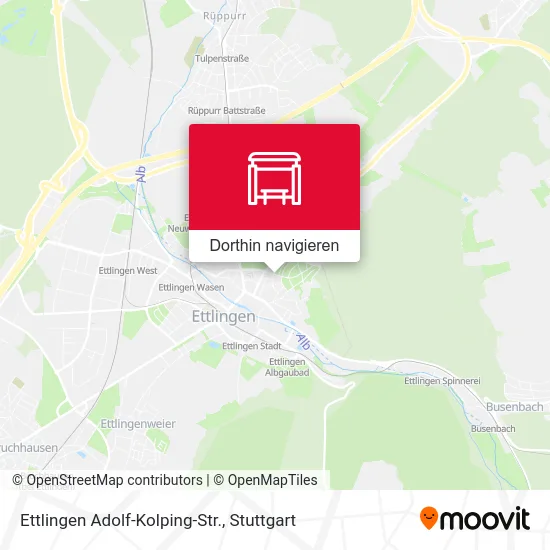 Ettlingen Adolf-Kolping-Str. Karte