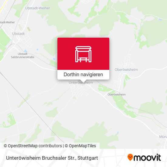 Unteröwisheim Bruchsaler Str. Karte