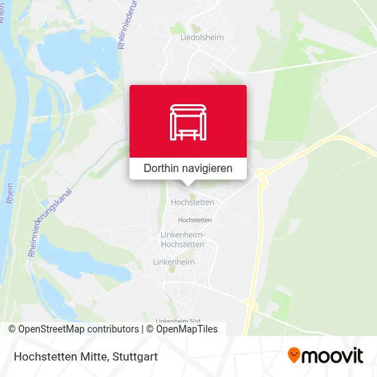 Hochstetten Mitte Karte