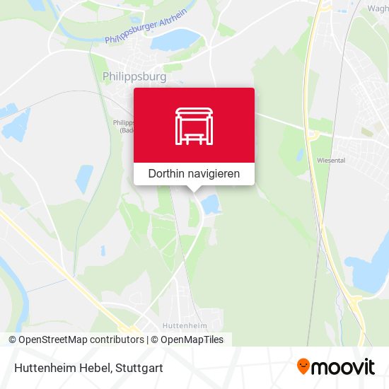 Huttenheim Hebel Karte