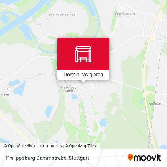 Philippsburg Dammstraße Karte