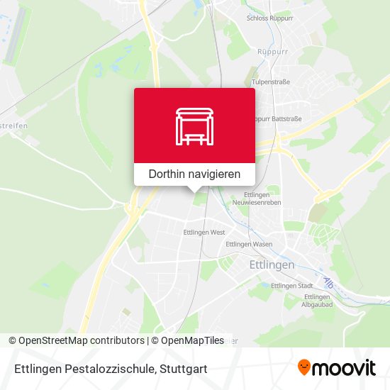 Ettlingen Pestalozzischule Karte