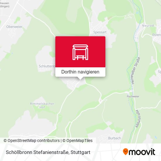 Schöllbronn Stefanienstraße Karte