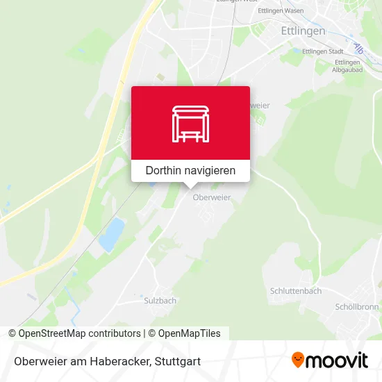 Oberweier am Haberacker Karte