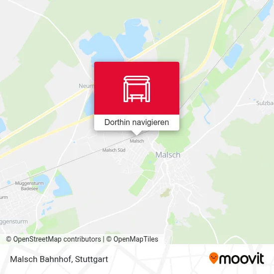 Malsch Bahnhof Karte