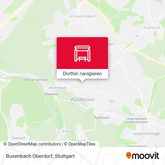 Busenbach Oberdorf Karte