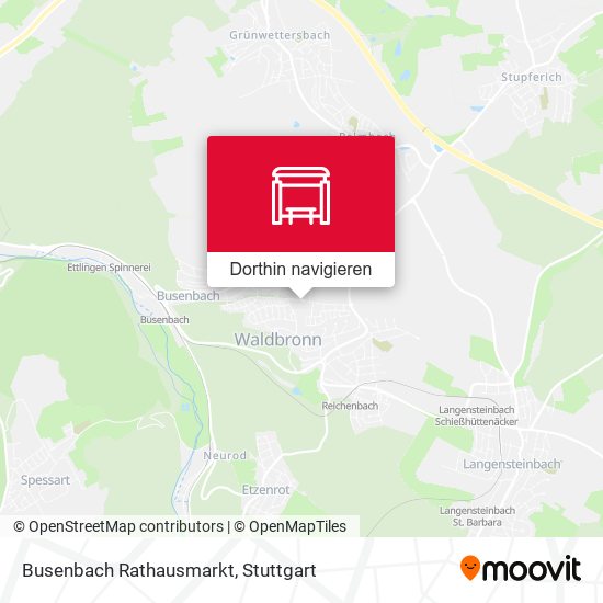 Busenbach Rathausmarkt Karte