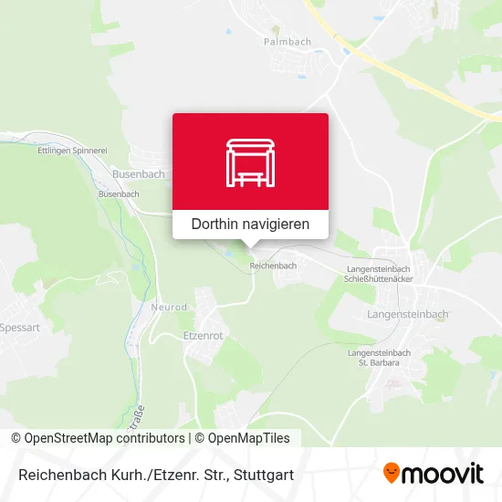 Reichenbach Kurh./Etzenr. Str. Karte