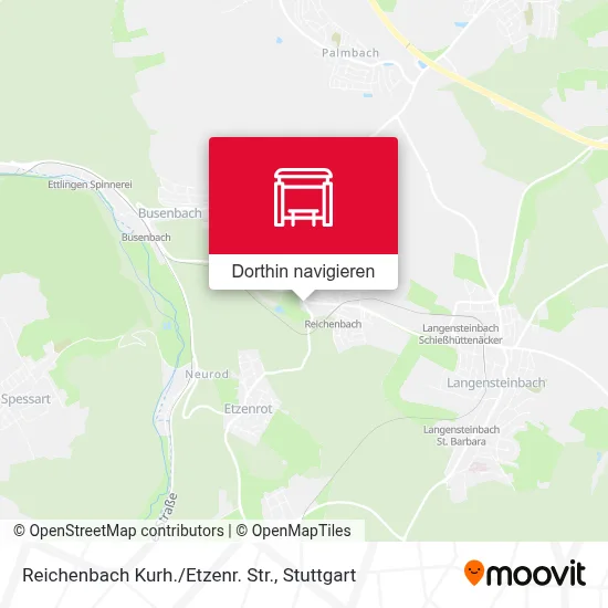 Reichenbach Kurh./Etzenr. Str. Karte