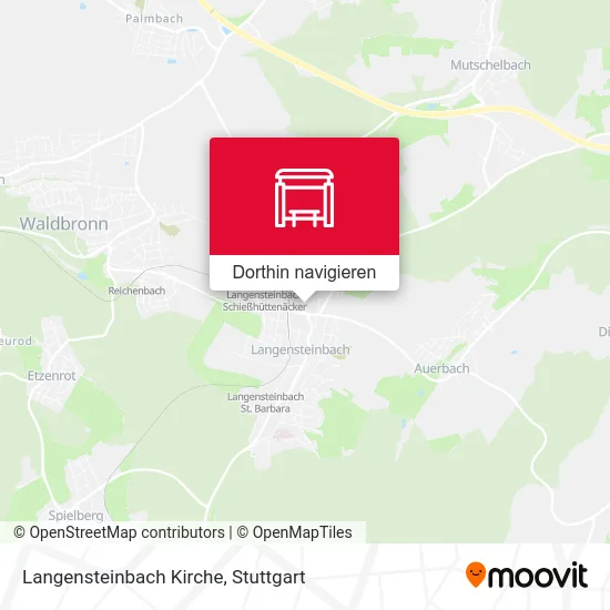 Langensteinbach Kirche Karte
