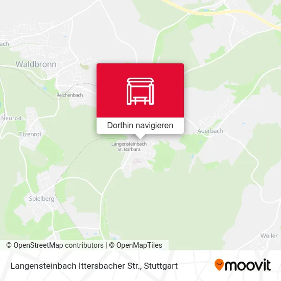 Langensteinbach Ittersbacher Str. Karte