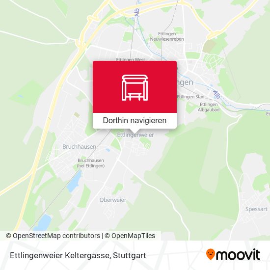 Ettlingenweier Keltergasse Karte