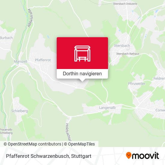 Pfaffenrot Schwarzenbusch Karte