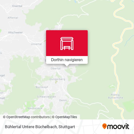 Bühlertal Untere Büchelbach Karte