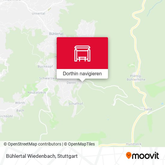 Bühlertal Wiedenbach Karte