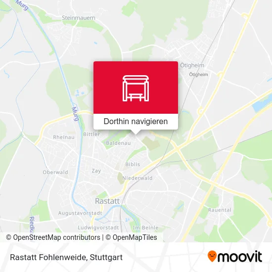 Rastatt Fohlenweide Karte