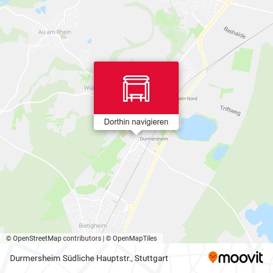 Durmersheim Südliche Hauptstr. Karte
