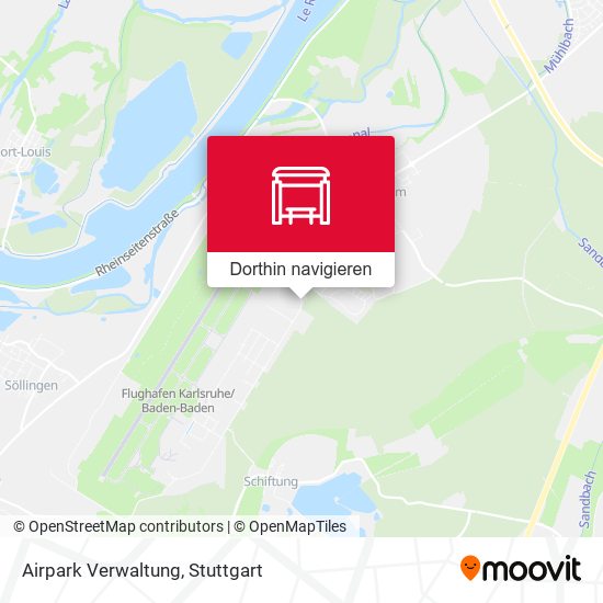 Airpark Verwaltung Karte