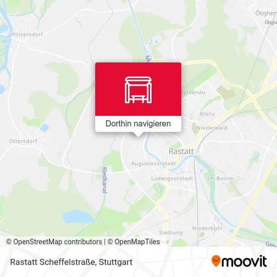 Rastatt Scheffelstraße Karte